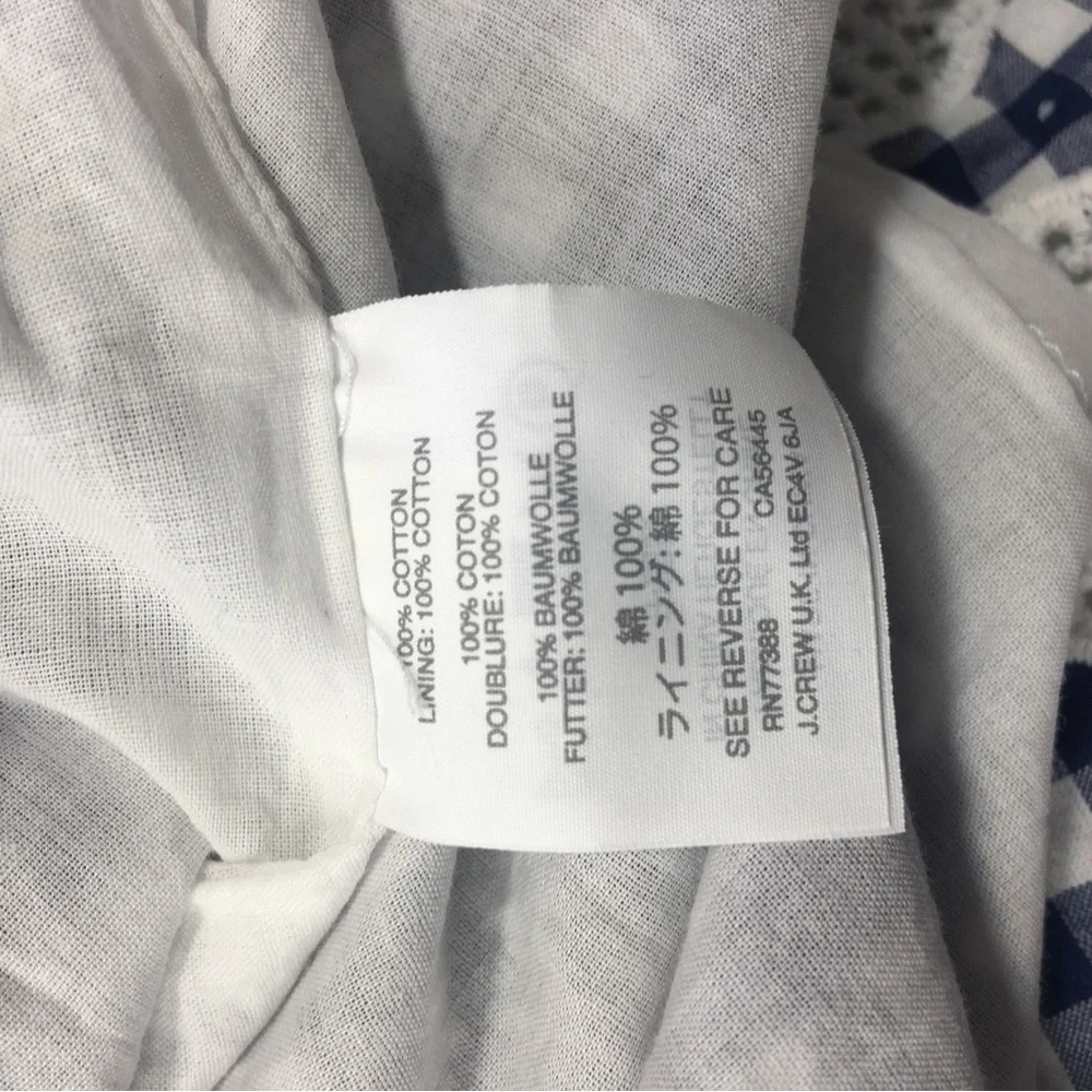 J. Crew crew gingham